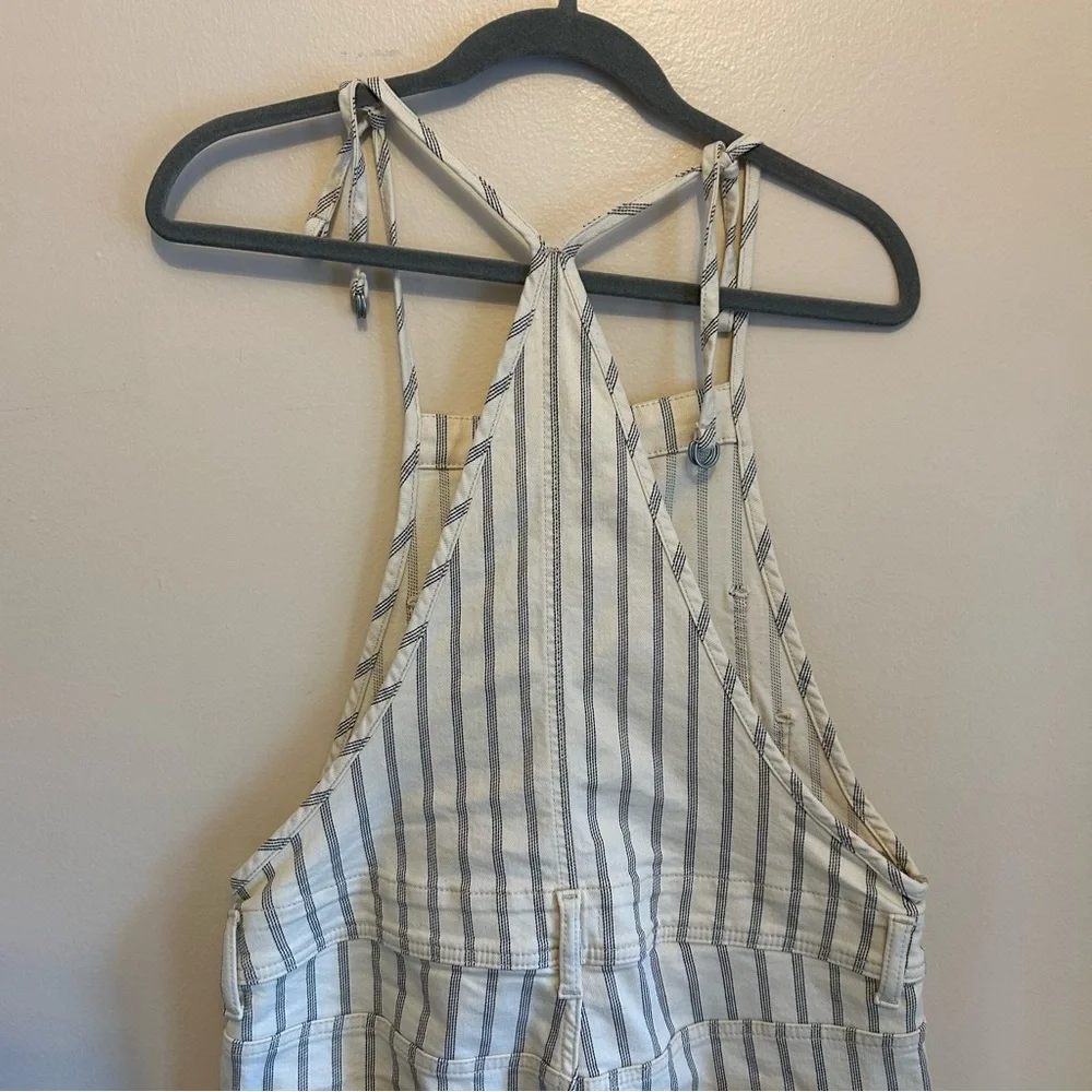 Pilcro Railroad Stripe Overalls - Picture 10 of 11